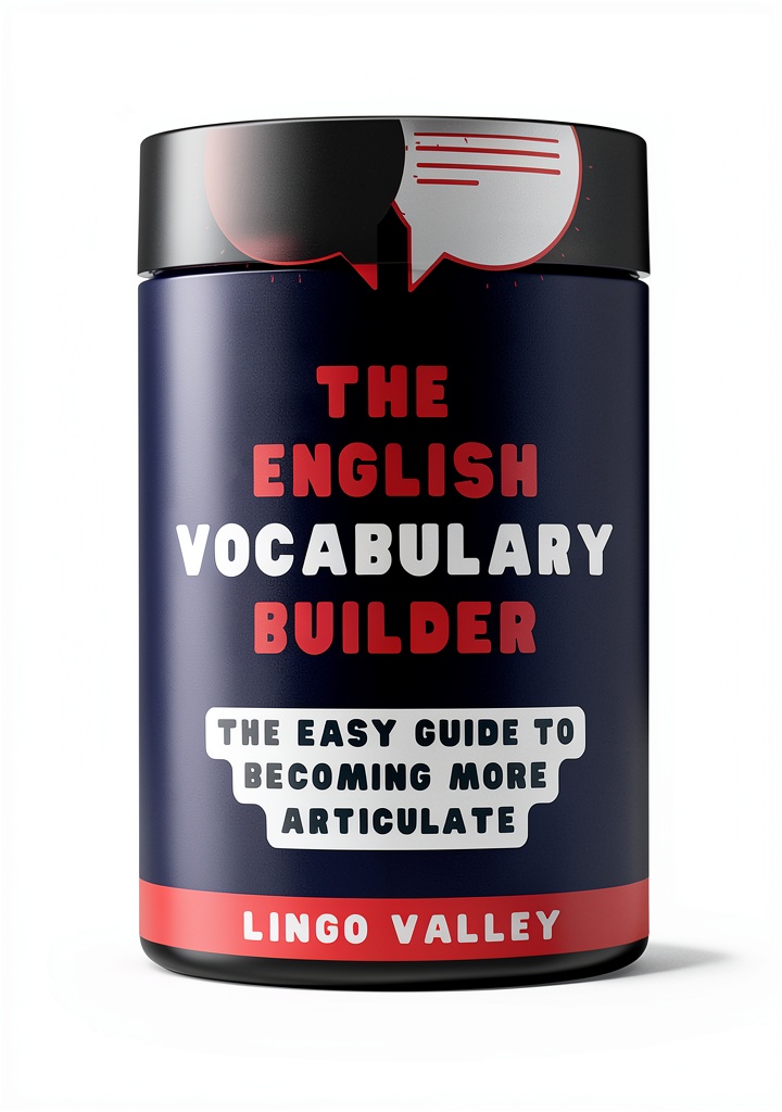 Installing English Vocabulary Builder Kindle by Lingo Valley 105 Page List on a wooden desk