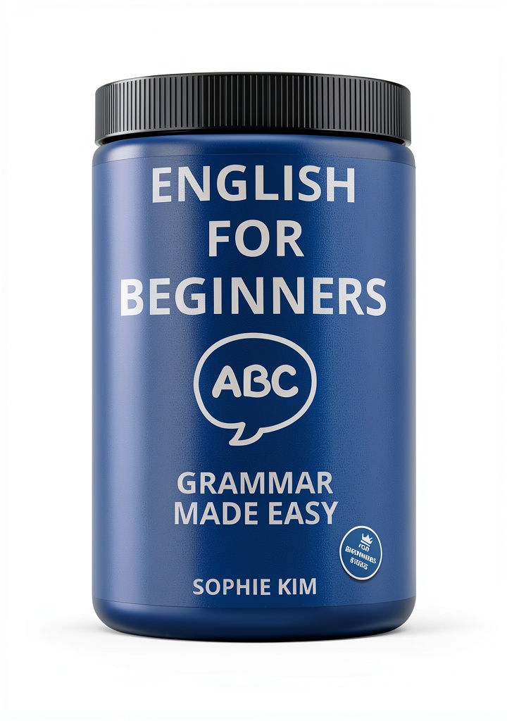 Installing English Literacy for Beginners: A Comprehensive Guide (Book 1 of 5) on a wooden desk