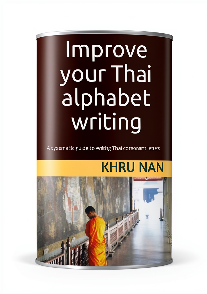 Thai language Kindle ebook Improve Your Thai 123‑Page Guide displayed on a Kindle device on a coffee table