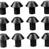 Grate Rubber Feet Black Heat Resistant 0.33x0.17in by JISADER-4