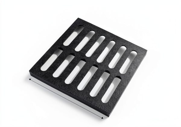Drain Grate GZHDIAN Cast Iron Black 12x1.2in Model zhutie-bizi-06-1