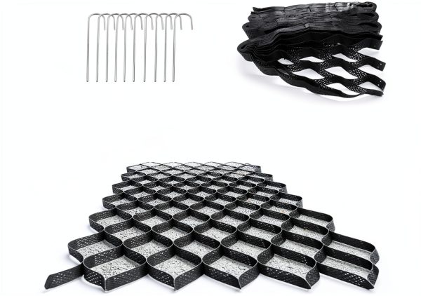Geogrid Gravel Grid by DZDZXQG 2 4 Inch Polyethylene Ground Stabilizer-0