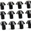 Grate Rubber Feet Black Heat Resistant 0.33x0.17in by JISADER-6