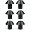 Grate Rubber Feet Black Heat Resistant 0.33x0.17in by JISADER-0