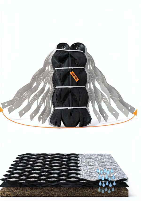 Geogrid Gravel Grid by DZDZXQG 2 4 Inch Polyethylene Ground Stabilizer-2