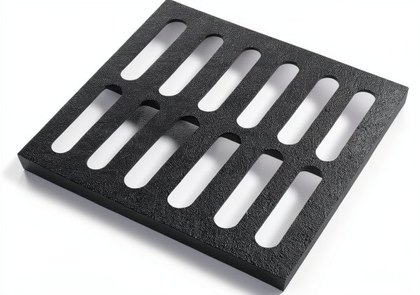 Drain Grate GZHDIAN Cast Iron Black 12x1.2in Model zhutie-bizi-06-0