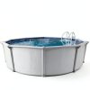 Above Ground Pool Aquarian Steel Frame Round 18 ft Fuzion Gray-3