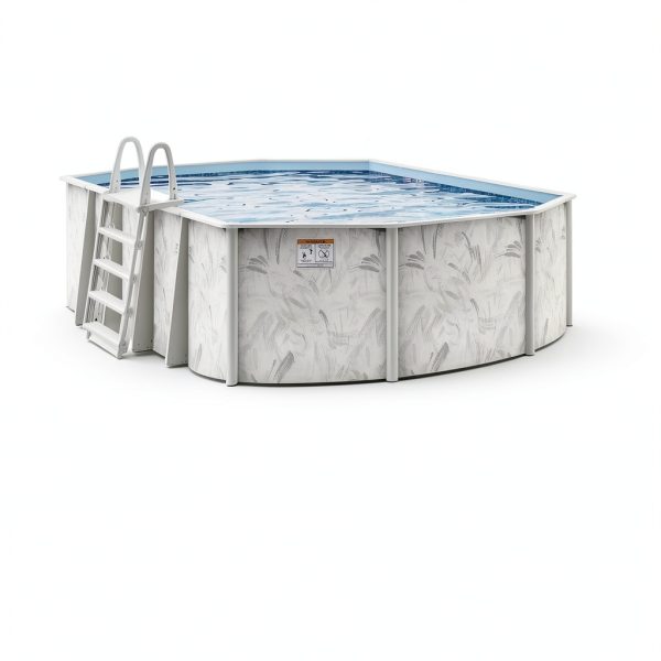 Hollowell Industries - Manufacturers of Doughboy Pools, 18’ x 33’ Oval Swimming Pool Above Ground, 52” Steel Wall Pool Kit - Includes Pool Liner, Sand Filter, Pump, and Skimmer - Made in USA-3