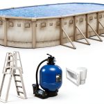 Brazil 18x33x52 Oval Above Ground Swimming Pool Premium Package-0