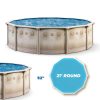 Laredo 21' x 52" Easy-Build steel above ground swimming pool kit by-3