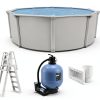 Colombia 33x54 Round Above Ground Swimming Pool Platinum Package-0