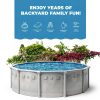 Laredo 21' x 52" Easy-Build steel above ground swimming pool kit by-4