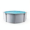Above Ground Pool Aquarian Steel Frame Round 18 ft Fuzion Gray-2