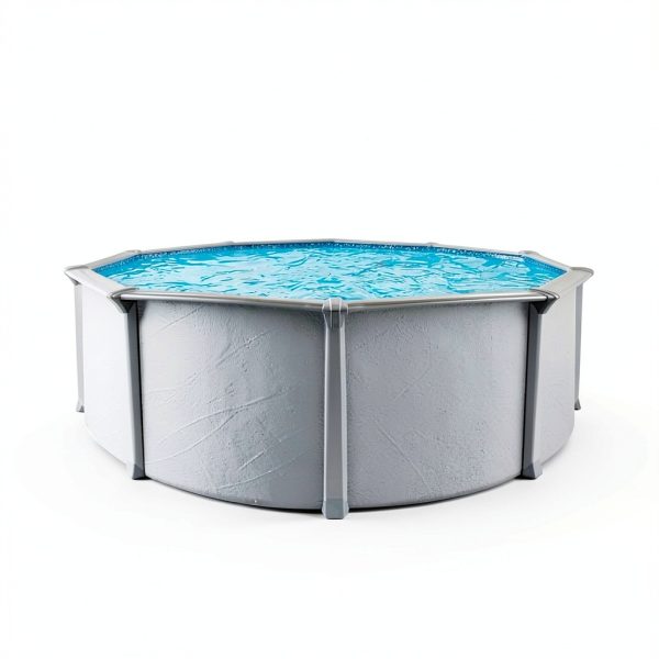 Above Ground Pool Aquarian Steel Frame Round 18 ft Fuzion Gray-2