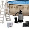 Laredo 21' x 52" Easy-Build steel above ground swimming pool kit by-0