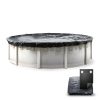 Laredo 21' x 52" Easy-Build steel above ground swimming pool kit by-1