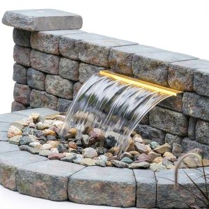 Modern Flowing Water Landscape Wall MNSSRN Steel Side Wall Pool A120-0
