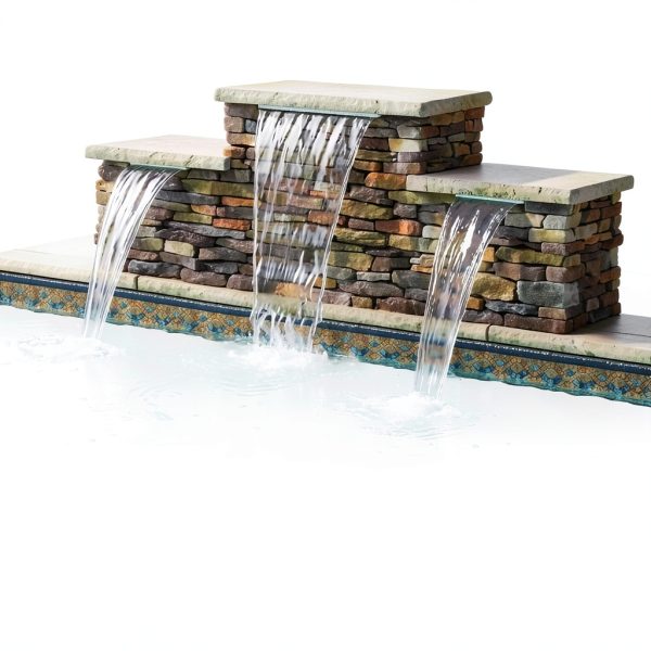Modern Flowing Water Landscape Wall MNSSRN Steel Side Wall Pool A120-6