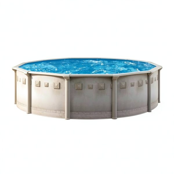 Laredo 21' x 52" Easy-Build steel above ground swimming pool kit by-2