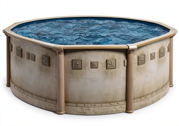 Brazil 21' x 52" Round Above Ground Swimming Pool Premium Package-1