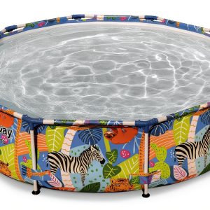 Bestway Steel Pro 10ft Round Above Ground Pool with Animal Graphics-0