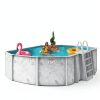 Hollowell Industries Doughboy 18x33 Oval Pool 52" Deep Steel Frame-4