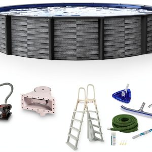 Affinity 30-ft Round 52-in Deep Resin Swimming Pool by Blue Wave-0
