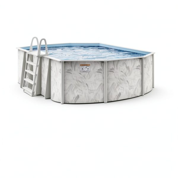 Hollowell Industries 12x18 Oval Above Ground Pool with Brush Stroke-2