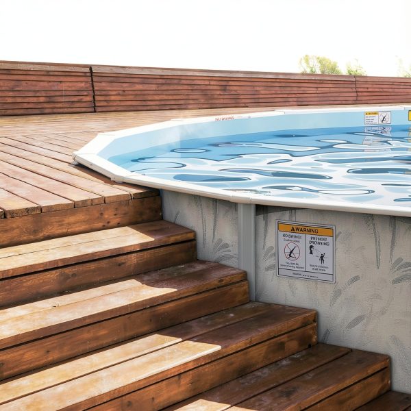 Hollowell Industries Doughboy 18x33 Oval Pool 52" Deep Steel Frame-5