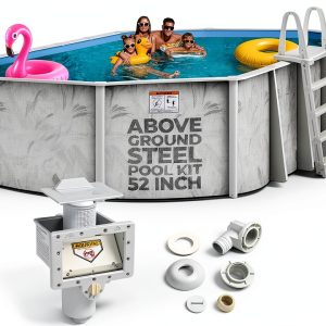 Hollowell Industries 12x18 Oval Above Ground Pool with Brush Stroke-0