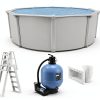 Colombia 30ft x 54in Round Above Ground Swimming Pool Platinum Package-0