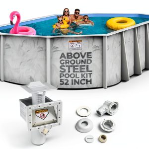 Hollowell Industries Doughboy 18x33 Oval Pool 52" Deep Steel Frame-0