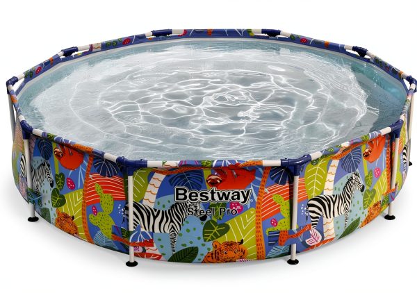 Bestway Steel Pro 10ft Round Above Ground Pool with Animal Graphics-2