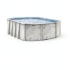 Hollowell Industries Doughboy 18x33 Oval Pool 52" Deep Steel Frame-2