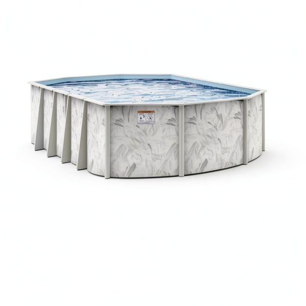 Hollowell Industries Doughboy 18x33 Oval Pool 52" Deep Steel Frame-2