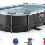 Bestway Power Steel 56620 Above Ground Pool 7250L Rust-Resistant Frame-0