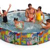 Bestway Steel Pro 10ft Round Above Ground Pool with Animal Graphics-4