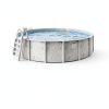 Above Ground Pool Hollowell 21 ft Steel Wall Pool with Sand Filter-3