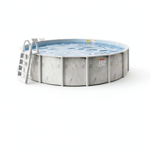 Above Ground Pool Hollowell 21 ft Steel Wall Pool with Sand Filter-3