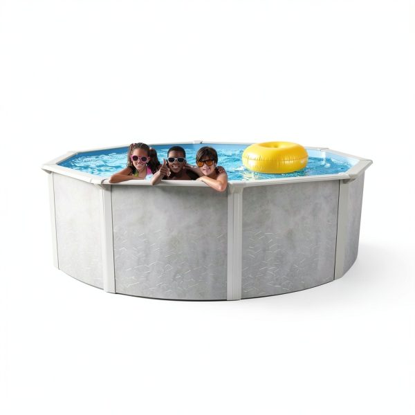Aquarian Phoenix 18-Foot Round Above Ground Pool with Steel Frame-4