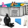 Hollowell Industries - Manufacturers of Doughboy Pools, 15’ x 30’ Oval Swimming Pool Above Ground, 52” Steel Wall Pool Kit - Includes Pool Liner, Sand Filter, Pump, and Skimmer - Made in USA-0