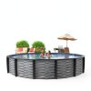 Affinity 30-ft Round 52-in Deep Resin Swimming Pool by Blue Wave-1