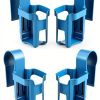 Pool Drink Holder: WUMSTOT 4 Pack Pool Cup Hoder - Above Ground Pool Accessories - Floating Drink Holder for Pool Party Fits 2” or Less Round Pool Bar Top Rails (4 Pack, Blue)-0