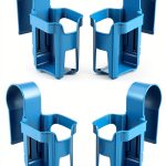 Pool Drink Holder: WUMSTOT 4 Pack Pool Cup Hoder - Above Ground Pool Accessories - Floating Drink Holder for Pool Party Fits 2” or Less Round Pool Bar Top Rails (4 Pack, Blue)-0