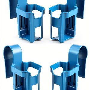 Pool Drink Holder: WUMSTOT 4 Pack Pool Cup Hoder - Above Ground Pool Accessories - Floating Drink Holder for Pool Party Fits 2” or Less Round Pool Bar Top Rails (4 Pack, Blue)-0