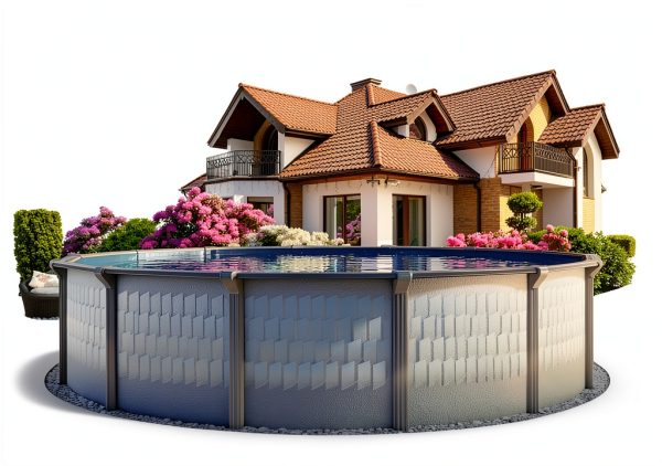 Lake Effect Pools Testudo 24ft Round Above Ground Pool with Resin-1