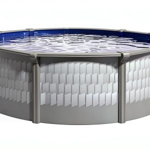 Lake Effect Pools Testudo 24ft Round Above Ground Pool with Resin-0