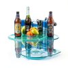 6pcs Poolside Cup Holders for Above Ground Pools,Pool Cup Holders for Drinks,Plastic Drinks Cup Holder for 2 Inch or Less Poolside Round Top Bar (6, White)-6