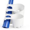 6pcs Poolside Cup Holders for Above Ground Pools,Pool Cup Holders for Drinks,Plastic Drinks Cup Holder for 2 Inch or Less Poolside Round Top Bar (6, White)-4