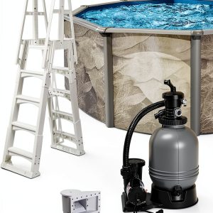 Boulder 18' x 52" Steel Above Ground Pool by WaterThat-0